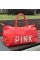 Сумка спортивная женская вместительная красная PINK