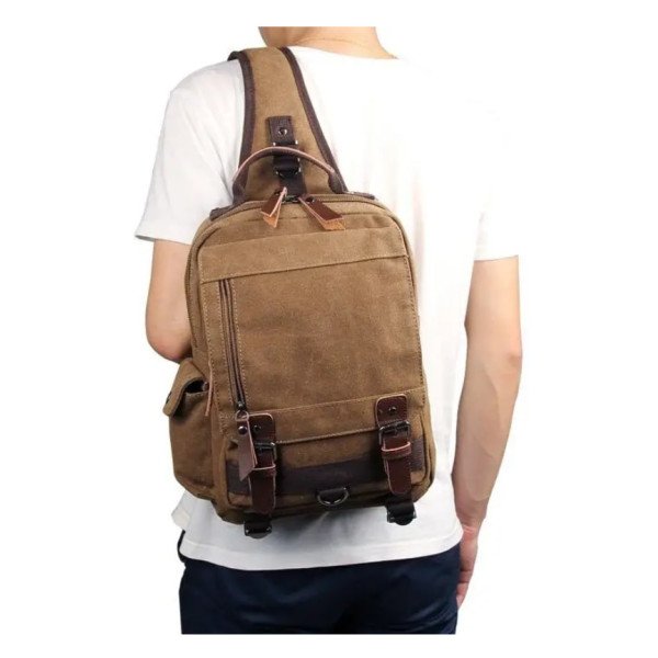 Рюкзак текстильный унисекс Vintage Бежевый