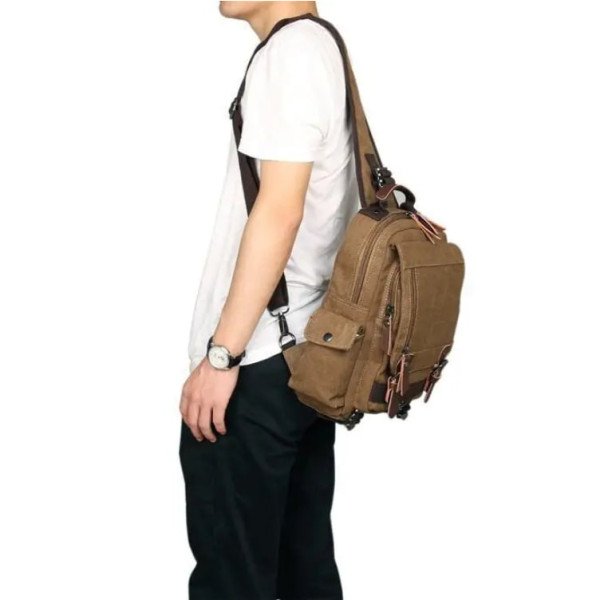 Рюкзак текстильный унисекс Vintage Бежевый