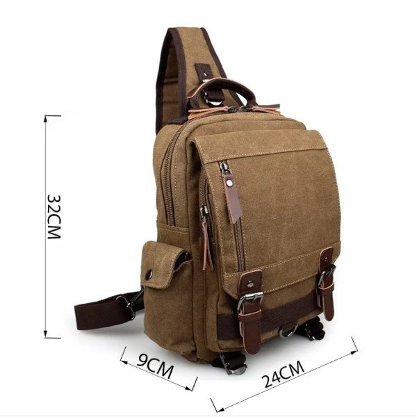 Рюкзак текстильный унисекс Vintage Бежевый